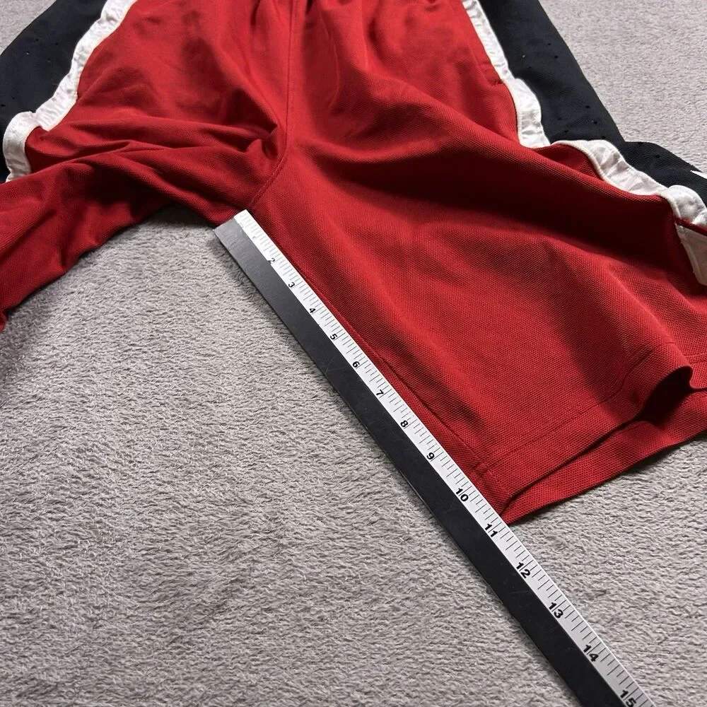 Nike Dri-Fit Athletic Basketball Shorts Mens S Red Black White Y2K Retro Gym